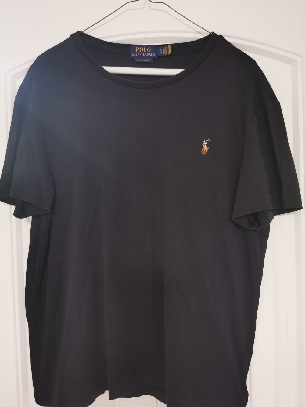 Polo by Ralph Lauren Black Short Sleeve Crewneck Tee with Embroidered Pony